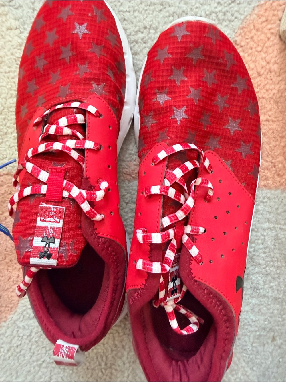 Red Athletic Sneakers - Under Armour
